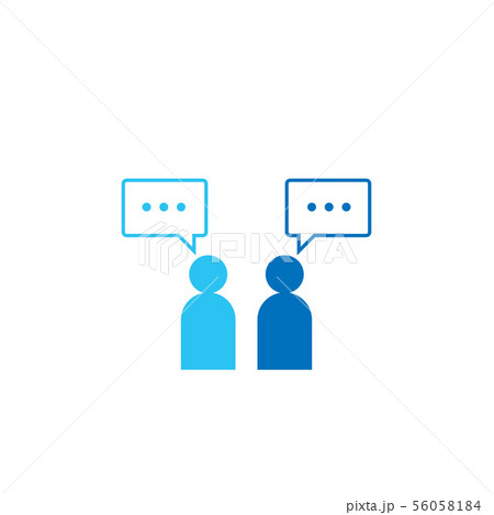 People Icon. Social talk network group logo People Icon. Social talk network group logo 56058184