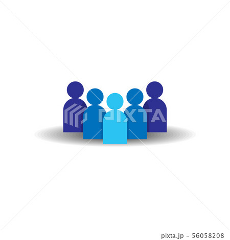 People Icon. Business corporate team working 56058208