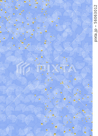 和柄背景 青のイラスト素材