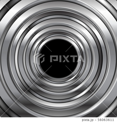 Grey metallic circles abstract tech background Grey metallic circles abstract tech background 56063611
