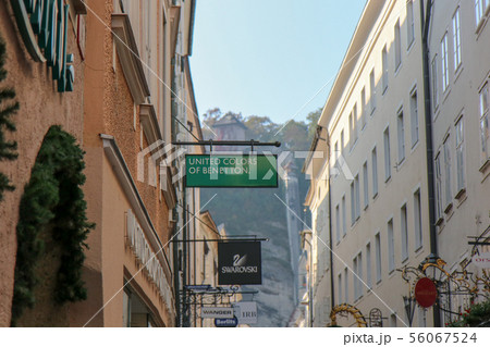 A view along of the city of SALZBURG, AUSTRIA A view along of the city of SALZBURG, AUSTRIA 56067524