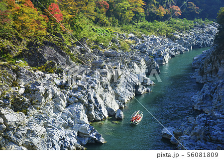 紅葉の大歩危峡 56081809