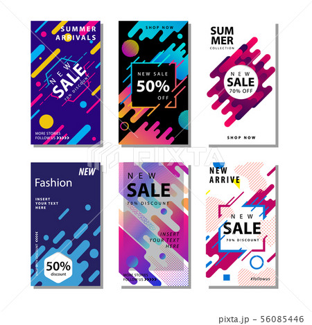 set sale banner background with dynamic rounded 56085446