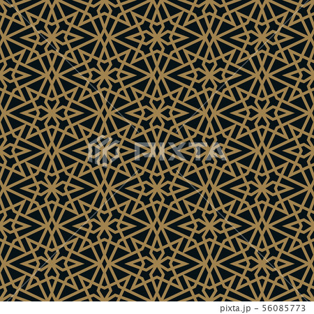 Vector modern geometric tiles pattern. golden 56085773