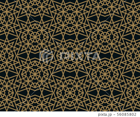 Vector modern geometric tiles pattern. golden 56085802