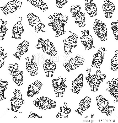 vector girlish seamless pattern vector girlish seamless pattern 56091918