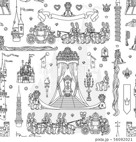 vector girlish seamless pattern 56092021