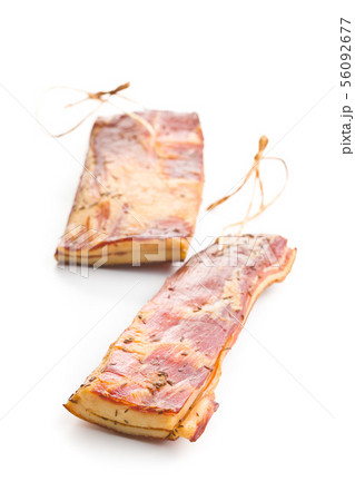 Smoked meat. Tasty bacon. Smoked meat. Tasty bacon. 56092677