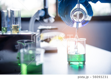 Equipment and science experiments oil pouring Equipment and science experiments oil pouring 56093231