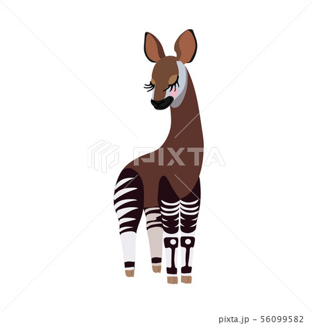vector flat cartoon animal clip art 56099582