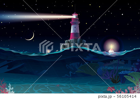 vector cartoon Lighthouse sea clipart vector cartoon Lighthouse sea clipart 56105414