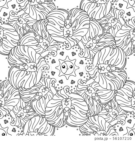 vector unicorn pattern coloring page 56107210
