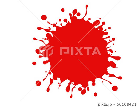 illustration of blood splatter on white background 56108421