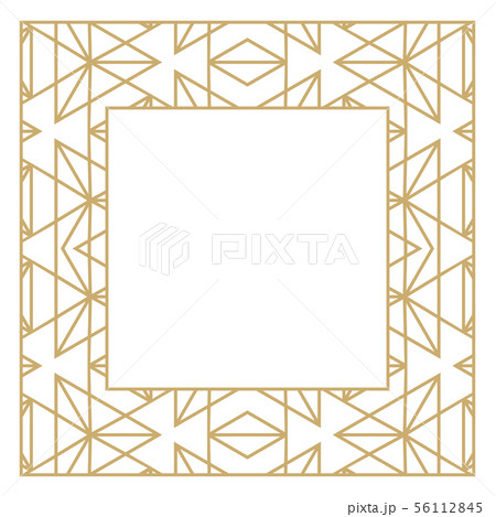 Rectangular vector ornament.のイラスト素材 [56112845] - PIXTA