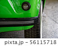 Vintage wheel of classic car, shiny car body 56115718