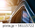 Polished car body with light reflection 56115722