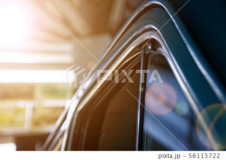 Polished car body with light reflection 56115722