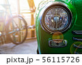Headlight of antique old car 56115726