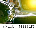 Polished car body with light reflection 56116153