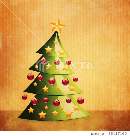 Grunge Christmas tree interior 56117169