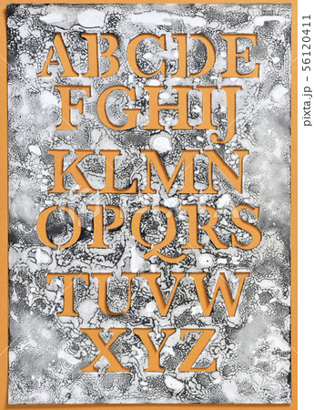 文字 アルファベット 英文字 背景素材 メッセージ の写真素材