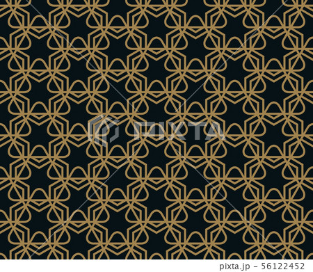 Seamless pattern. Elegant linear ornament. 56122452