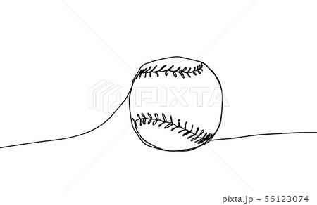 Baseball Ball Vector Illustration On A White のイラスト素材
