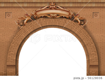 Ancient gate castle coat of arms 56128036