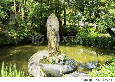 竹林寺　水掛地蔵石像　四国霊場第三十一番札所　高知県高知市 56137574