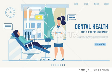 Landing Page Offering Dental Health Family Service 56137680