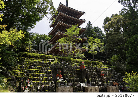 竹林寺 五重塔 四国霊場第三十一番札所 高知県高知市の写真素材