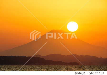 新舞子から見た富士山 56145404