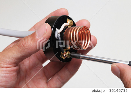 電気工事　ランプレセプタクルへの配線工事 56146755