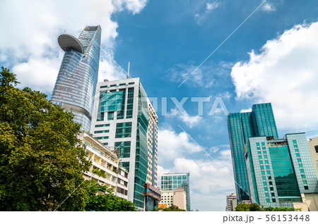 Modern buildings in Saigon, Vietnam 56153448