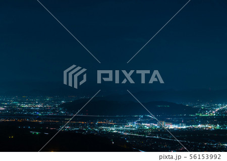 新倉敷駅周辺の街並みの夜景 56153992