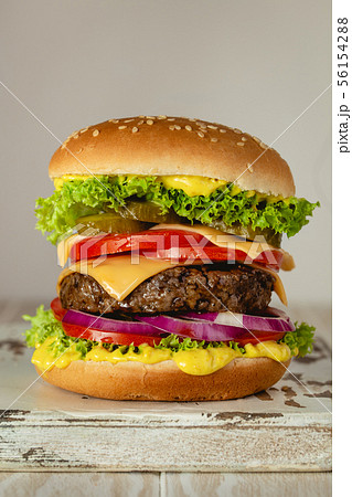 Fresh tasty burger Fresh tasty burger 56154288