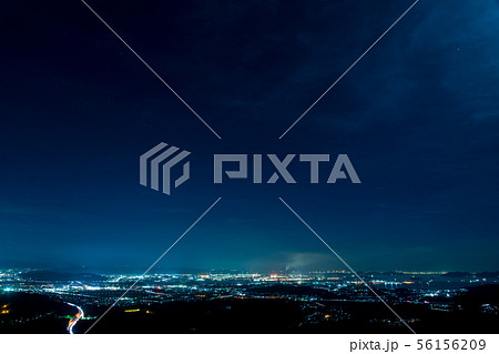 瀬戸内海の工業地帯の夜景イメージ 56156209