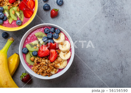 Healthy acai smoothie bowl Healthy acai smoothie bowl 56156590