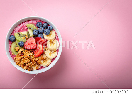 Healthy acai smoothie bowl Healthy acai smoothie bowl 56158154