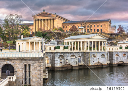 Philadelphia, Pennsylvania, USA Waterworks Skyline Philadelphia, Pennsylvania, USA Waterworks Skyline 56159502