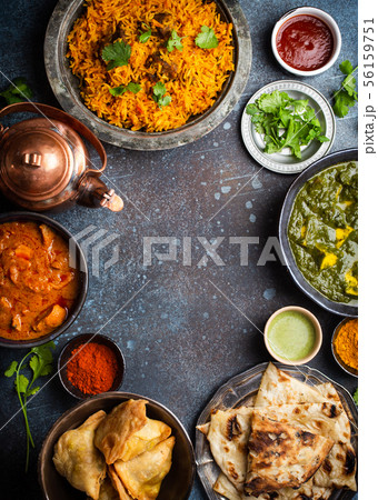 Authentic Indian dishes and snacks Authentic Indian dishes and snacks 56159751