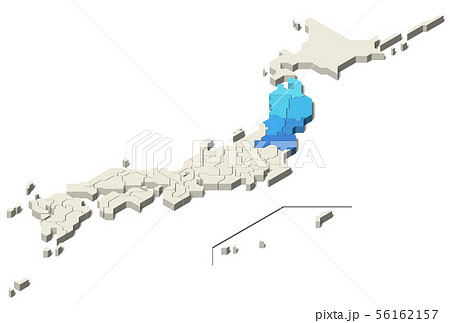 日本地図 東北地方 北方領土 (Set 3) 56162157