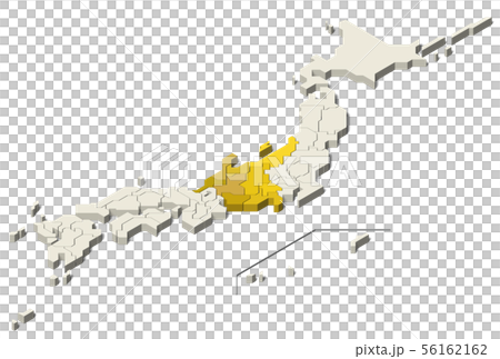 日本地図 中部地方 北方領土 (Set 3) 日本地図 中部地方 北方領土 (Set 3) 56162162
