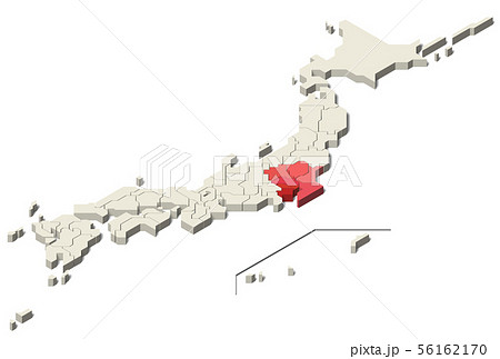 日本地図 関東地方 北方領土 Set 3 のイラスト素材