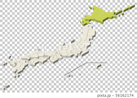 Japan Map Hokkaido Region Northern Region (Set 3) Japan Map Hokkaido Region Northern Region (Set 3) 56162174