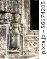 Apsara old stone statue in Bayon temple, Angkor 56174205