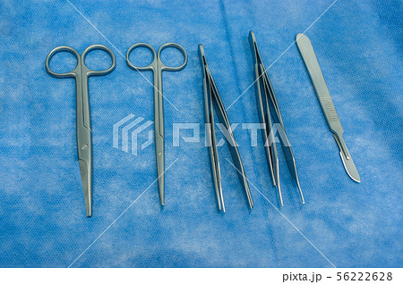 a surgery instruments on the table a surgery instruments on the table 56222628