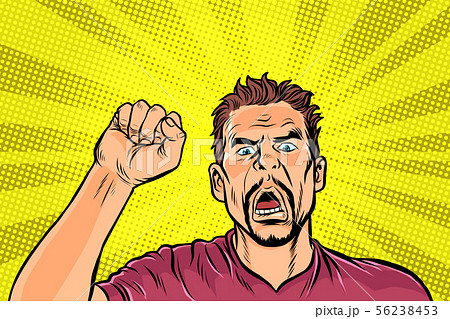 angry protester, rally resistance freedom democracy angry protester, rally resistance freedom democracy 56238453