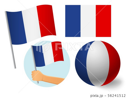 France Flag Icon Setのイラスト素材