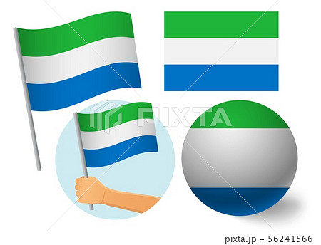 sierra leone flag icon set sierra leone flag icon set 56241566